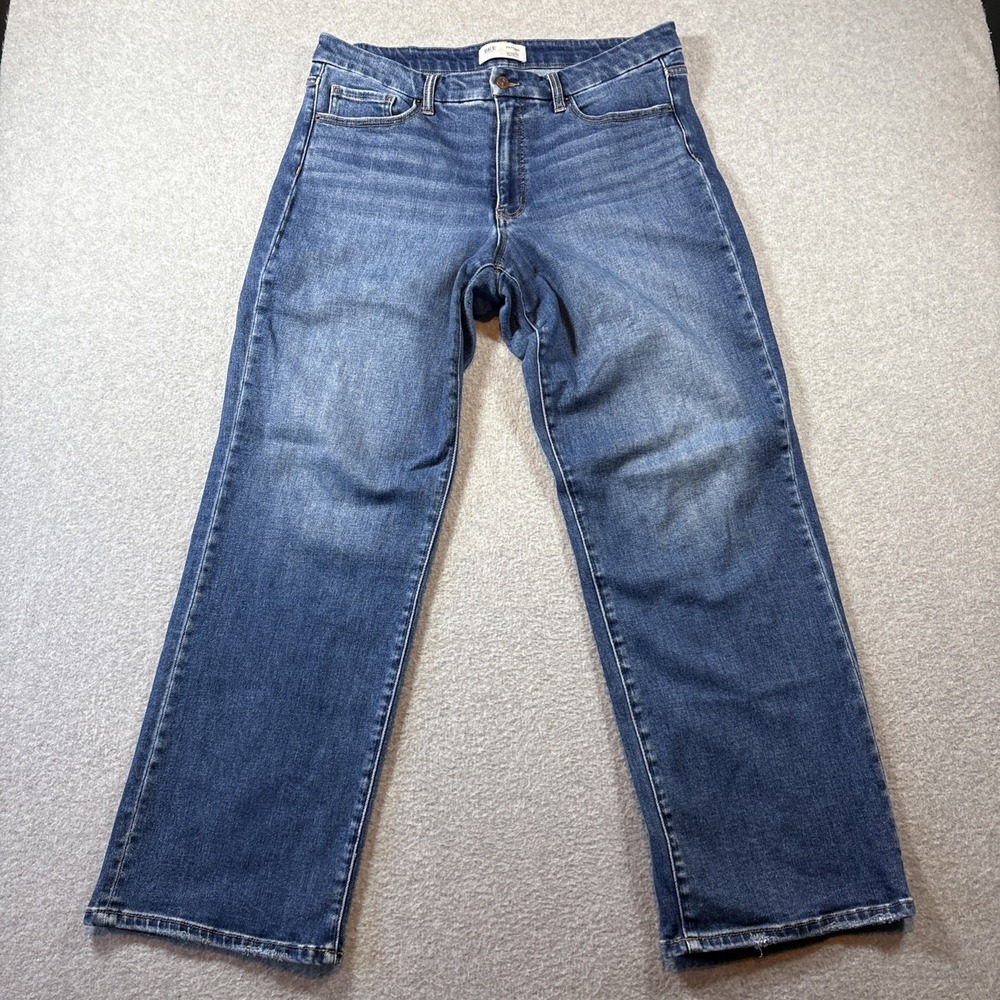 BKE Payton Women's Mid Rise 32x32 Wide Leg Universal Fit Blue (Some Wear) READ